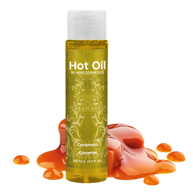 ÓLEO DE MASSAGEM EFEITO CALOR NUEI CARAMELO 100ML