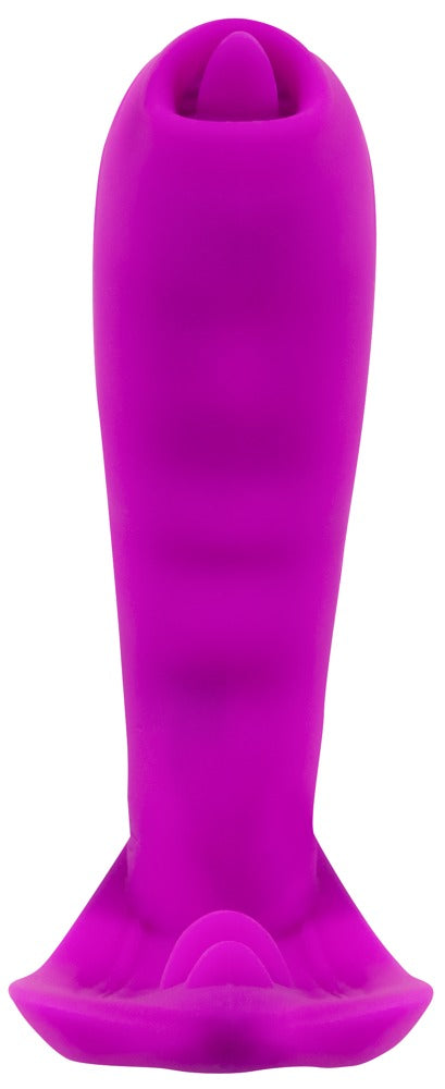 VIBRADOR DE TRIPLA ESTIMULAÇÃO LAMBE EFEITO AQUECIMENTO