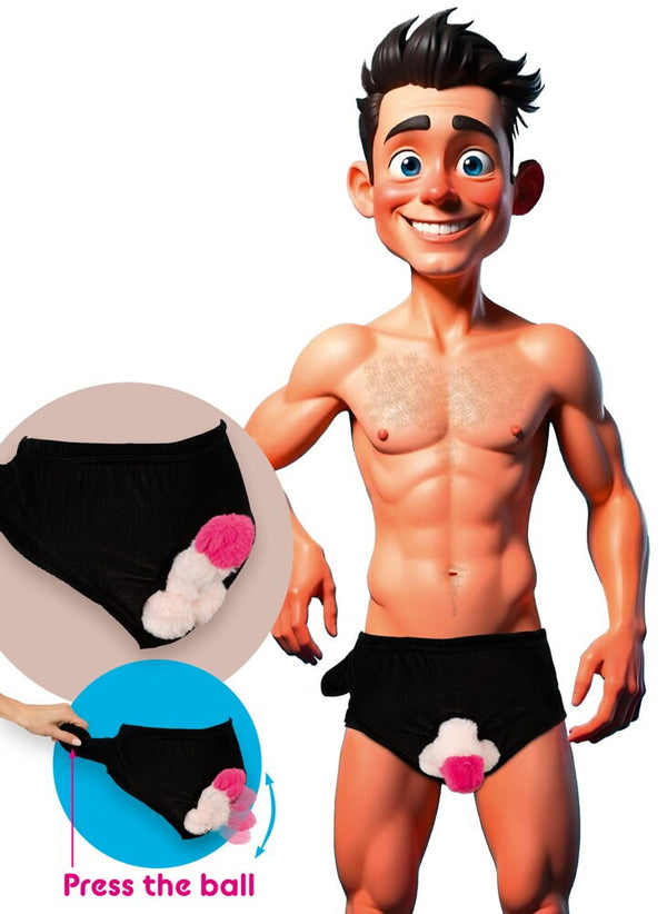 CUECA COM UM PÉNIS MÓVEL