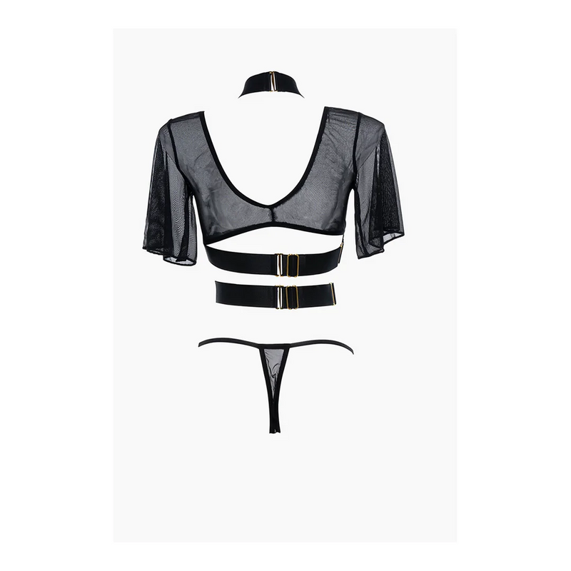 CONJUNTO E TANGA DREAMER PRETO TAM. UNICO
