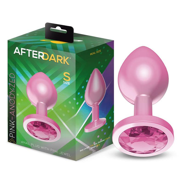 PLUG ANAL AFTERDARK ANODIZADO ROSA COM ROSA