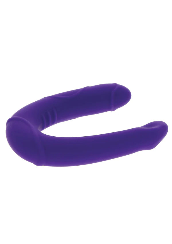 DILDO DUPLO DE SILICONE LILÁS