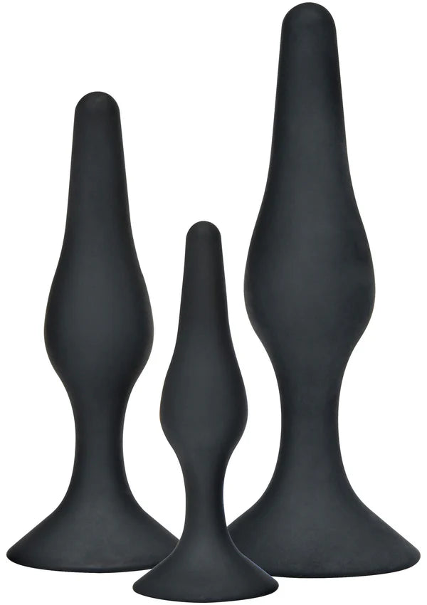CONJUNTO DE 3 PLUGS ANAIS PRETOS