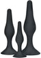 CONJUNTO DE 3 PLUGS ANAIS PRETOS