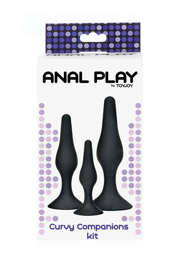 CONJUNTO DE 3 PLUGS ANAIS PRETOS