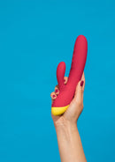 VIBRADOR COM ESTIMULADOR CLITORIANO ROMP JAZZ USB