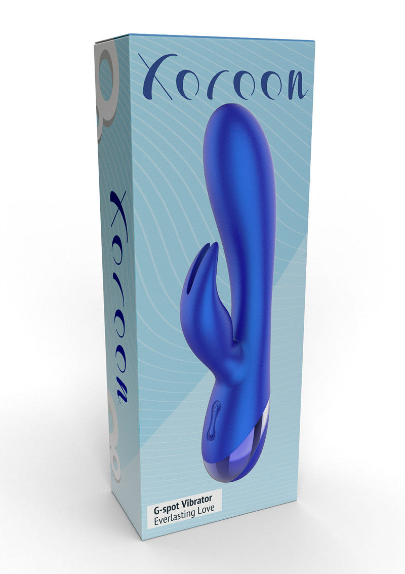 VIBRADOR EVERLASTING LOVE G-SPOT RABBIT AZUL USB