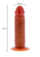 DILDO REALISTA SILICONE FORESKIN 15CM