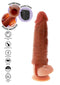 MANGA PENIANA COM VIBRAÇÃO EM SILICONE 16 CM