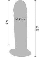 DILDO DELUXE DUAL DENSITY 23 CM