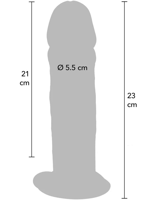 DILDO DELUXE DUAL DENSITY 23 CM