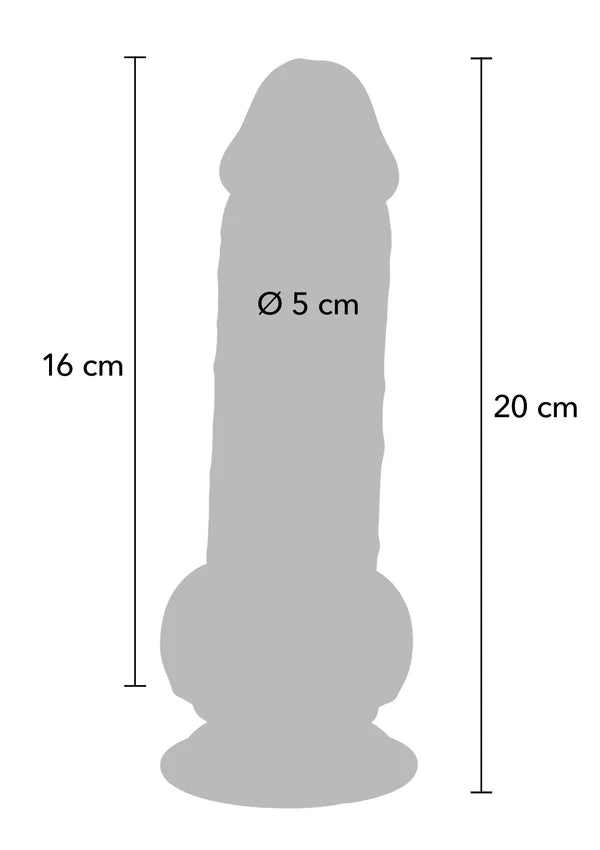 DILDO DELUXE DUAL DENSITY 18 CM