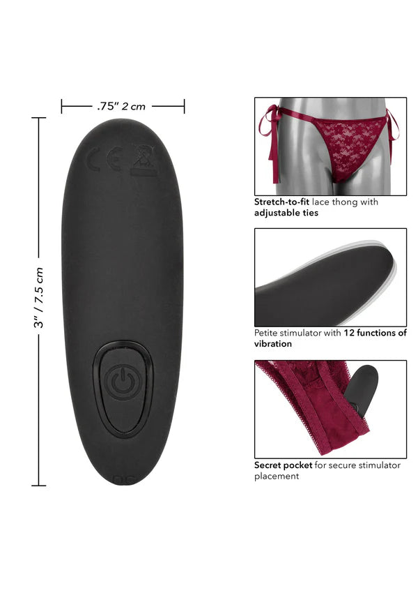 TANGA VIBRATÓRIA C/ CONTROLO REMOTO EM SILICONE