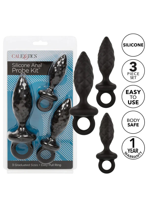 KIT DE 3 PLUGS ANAIS DE SILICONE