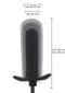 PLUG ANAL INSUFLÁVEL PRETO