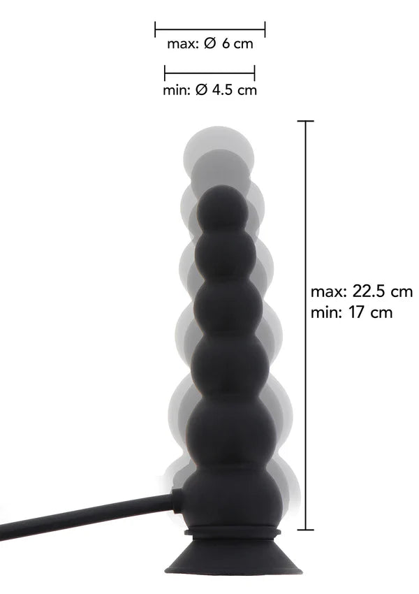 PLUG ANAL INSUFLÁVEL PRETO