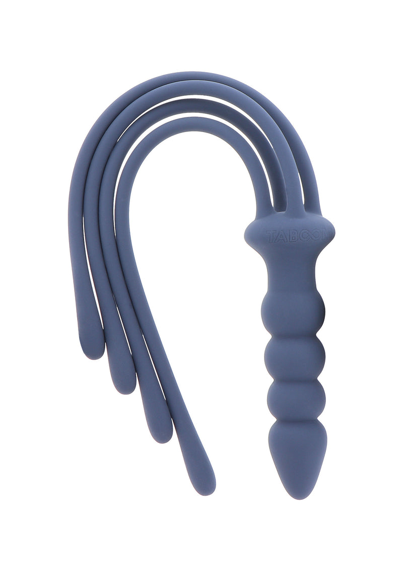 PLUG CHICOTE AZUL EM SILICONE