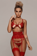 CONJUNTO DE 4 PEÇAS VERMELHO