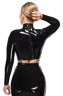 CAMISOLA DE LÁTEX ABERTA NO PEITO