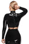 CAMISOLA DE LÁTEX ABERTA NO PEITO