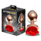 PLUG ANAL AFTERDARK ROSÉ OURO COM ROSA VERMELHA