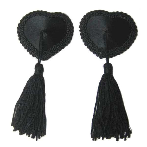TAPA MAMILOS TASSEL OBSESSIVE PRETOS