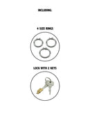 JAULA DE CASTIDADE METÁLICA