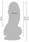 DILDO FAT BOYS EM PVC PRETO