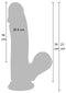 DILDO ULTRA REALISTICO EM SILICONE 19 CM