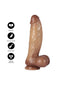 DILDO ULTRA REALISTICO EM SILICONE 22CM