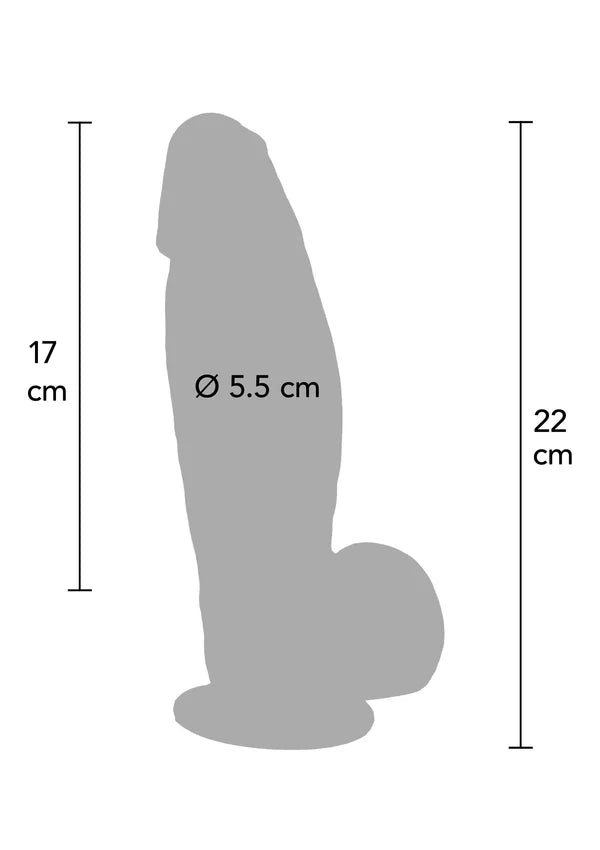DILDO ULTRA REALISTICO EM SILICONE 22CM