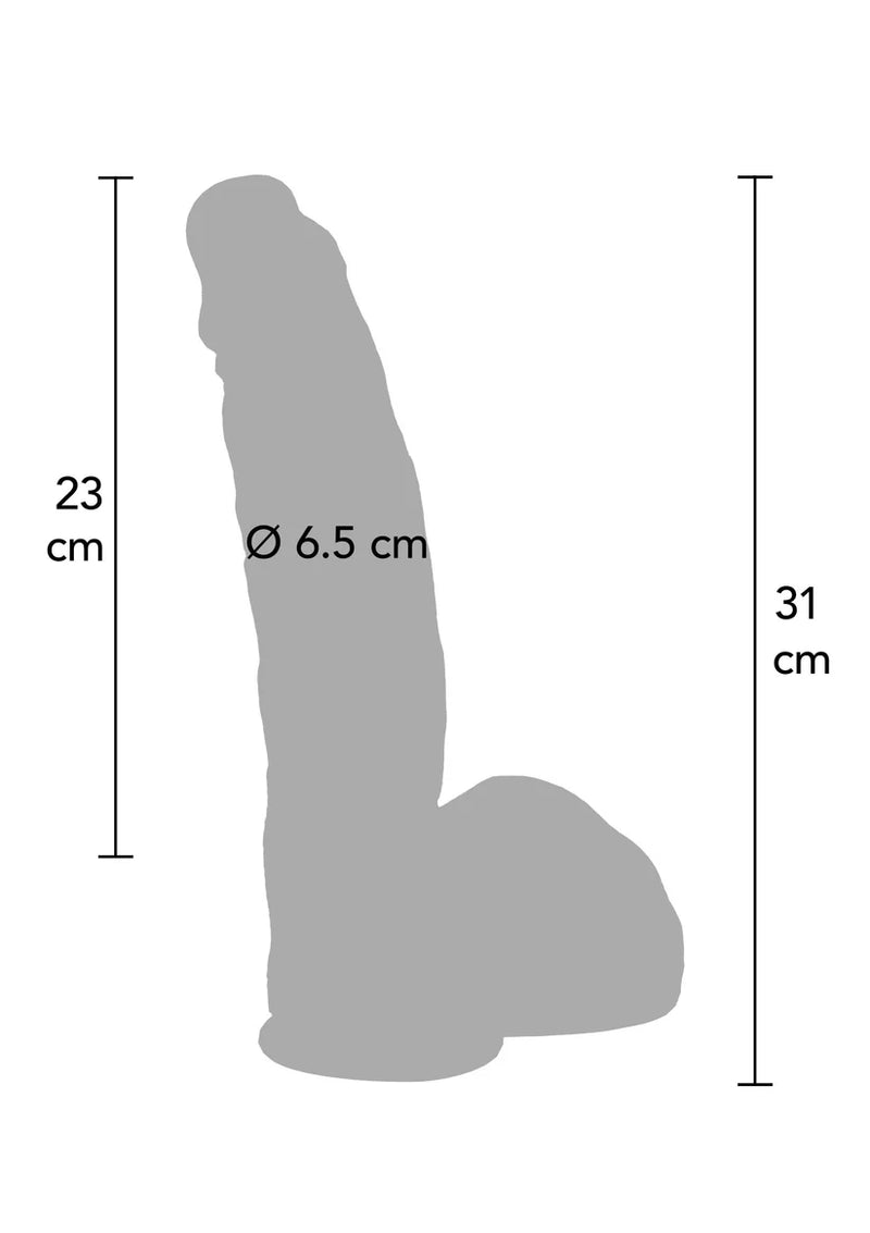 DILDO ULTRA REALISTICO EM SILICONE 29 CM