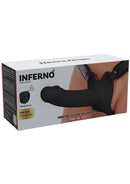 STRAP-ON EM SILICONE OCO COM VIBRAÇÃO 16 CM
