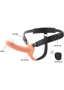 STRAP-ON EM SILICONE OCO COM VIBRAÇÃO 16 CM