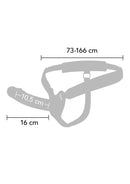 STRAP-ON EM SILICONE OCO COM VIBRAÇÃO 16 CM