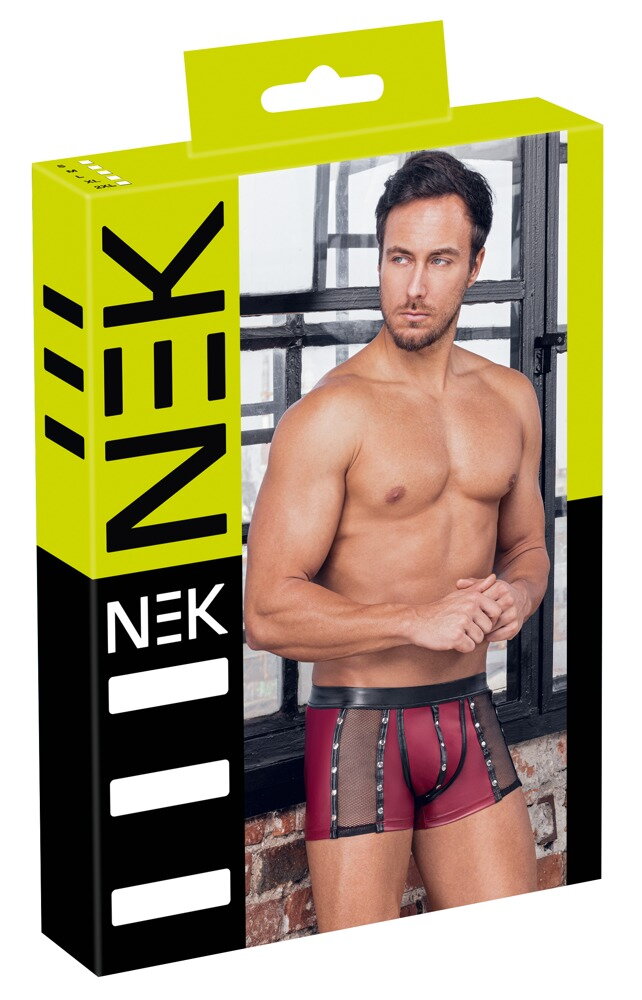 BOXER VERMELHO COM TACHAS