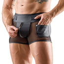 BOXER PRETO COM DETALHES EM VINIL