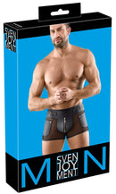 BOXER PRETO COM DETALHES EM VINIL