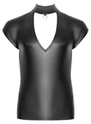T-SHIRT NEK COM ARGOLA NO PESCOÇO