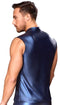 CAMISOLA SEM MANGAS NEK EM AZUL