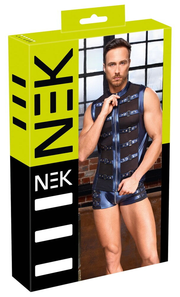 CAMISOLA SEM MANGAS NEK EM AZUL