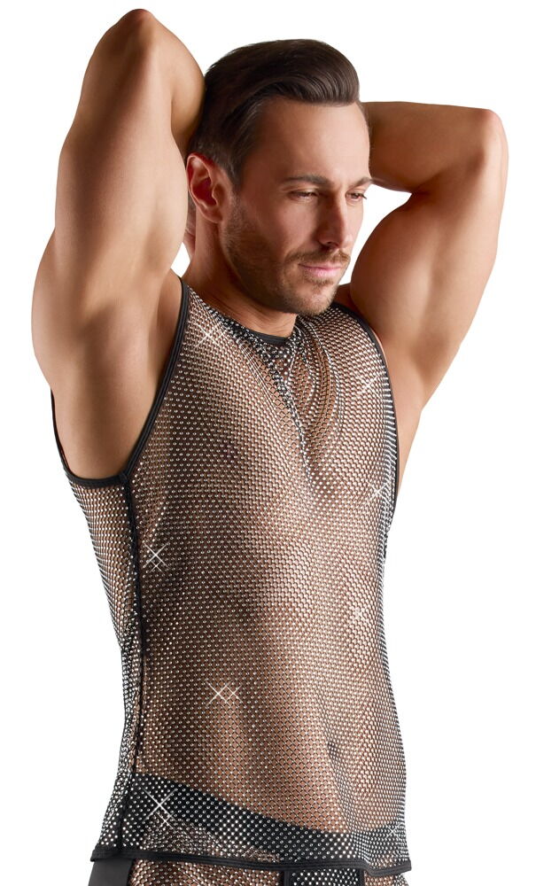 CAMISOLA DE ALÇAS COM BRILHANTES