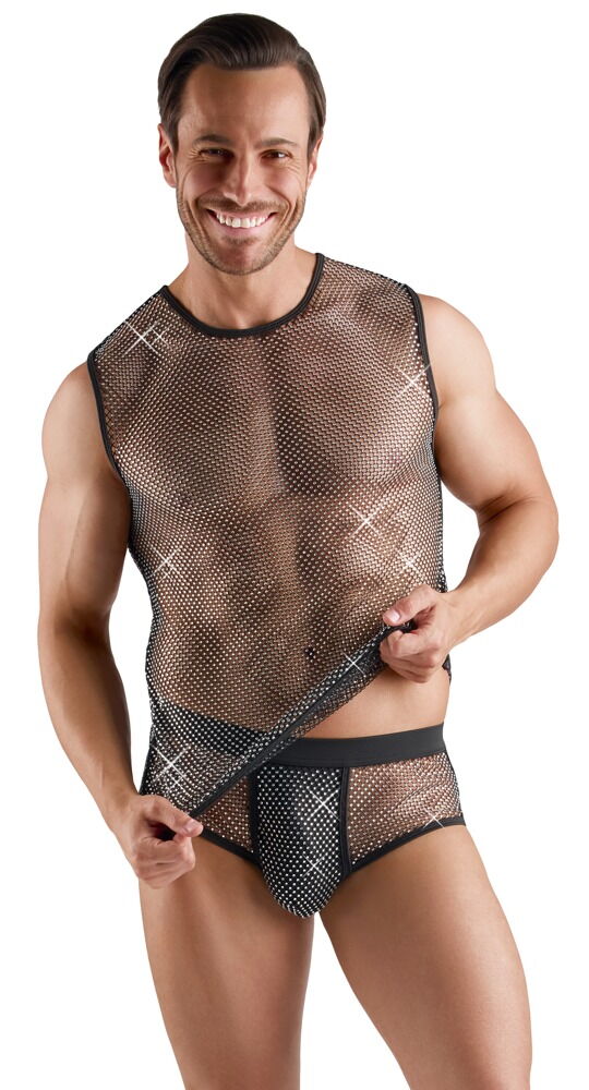 CAMISOLA DE ALÇAS COM BRILHANTES