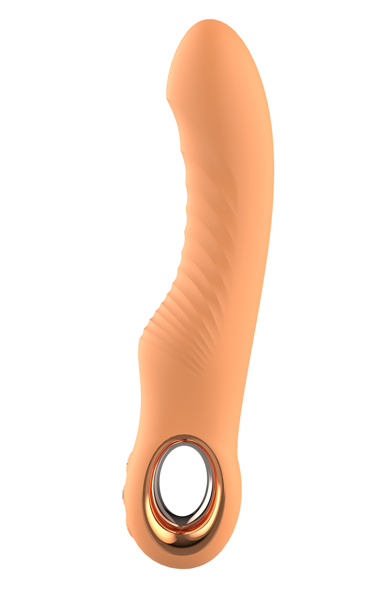 VIBRADOR FLEXÍVEL GLAM LARANJA