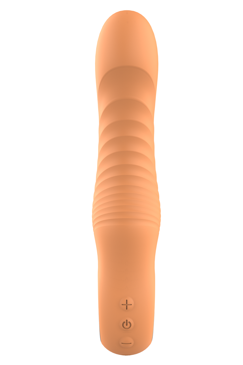 VIBRADOR FLEXÍVEL GLAM LARANJA