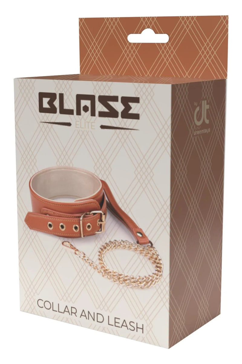 COLEIRA LARANJA COM TRELA BLAZE