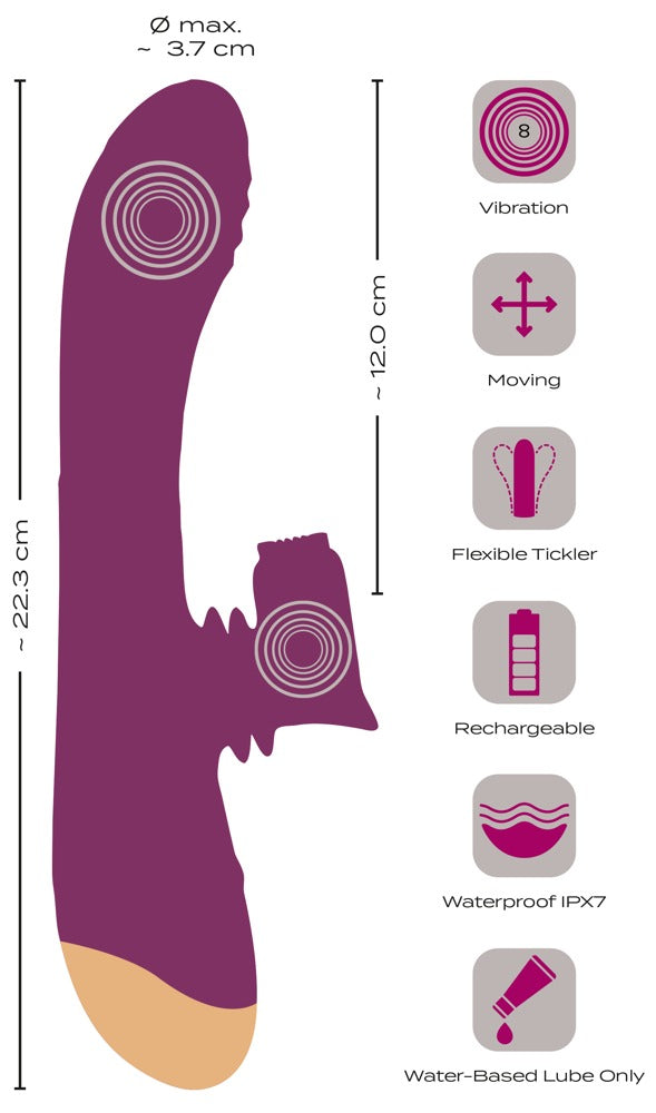 VIBRADOR DE 2 FUNÇÕES