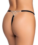 TANGA ABERTA COM BRILHANTES TAM. S/L
