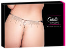 STRING EM RENDA PRETA COM BRILHANTES TAM. S/L