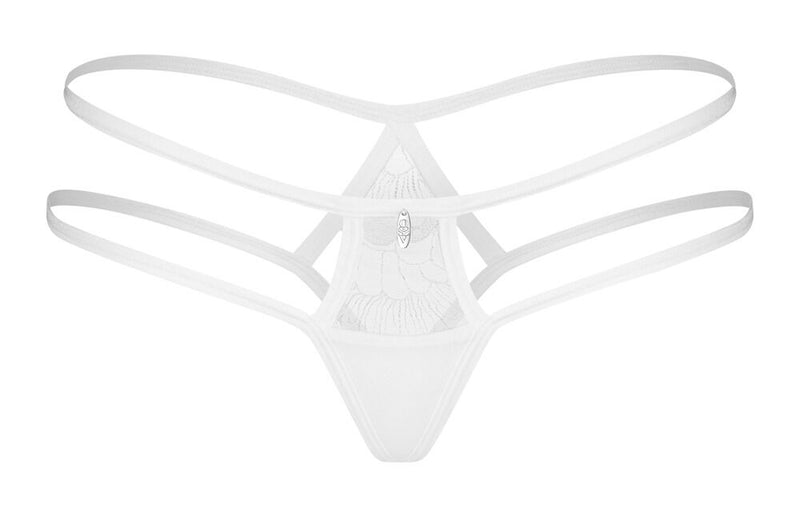 TANGA ARROWEL BRANCA COM TIRAS